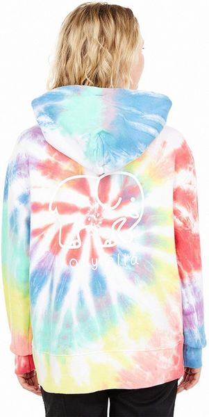 

ivory ella tie dye pullover oversized hooded sweatshirt i4lj#, Black