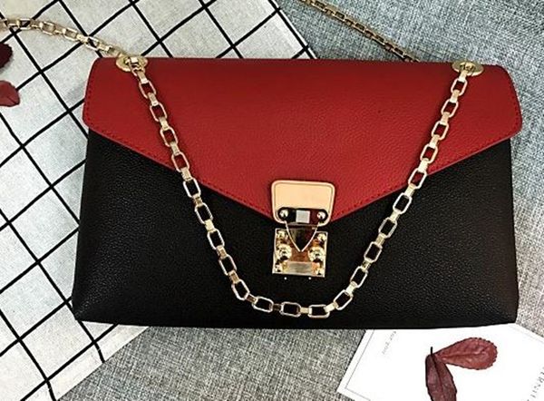 

hight quality message bag women pu leather flap chain shoulder bag #6341200