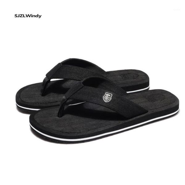 

men's flip-flops summer new flat beach shoes men 2020 foam soft bottom casual comfortable slippers1, Black