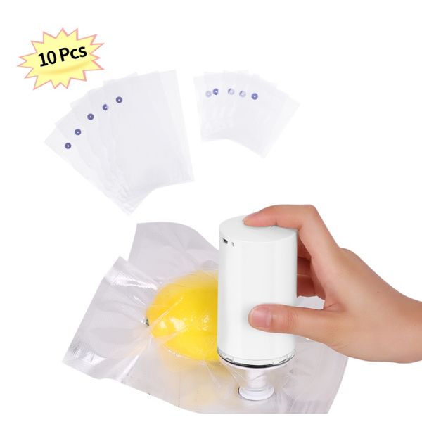 

ручной электрический вакуумный уплотнительная машина для домашней кухни в том числе 10 шт. сумки на молнии вакуумное пищевое уплотнение f wm