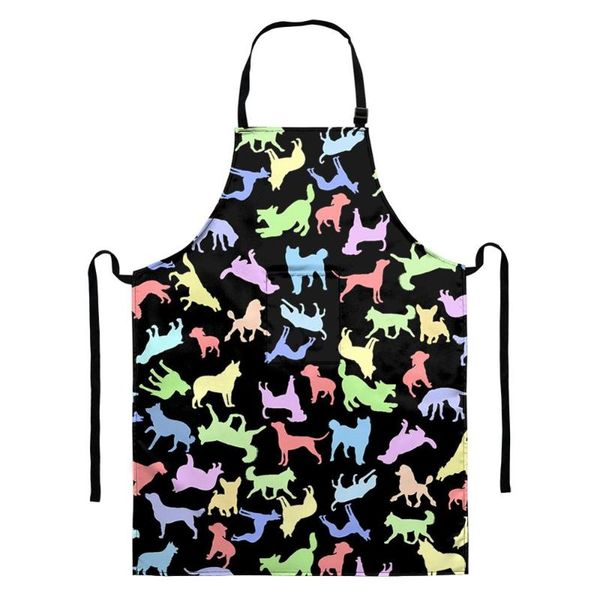 

aprons printed kitchen apron pattern for woman sleeveless cooking home cleaning tools