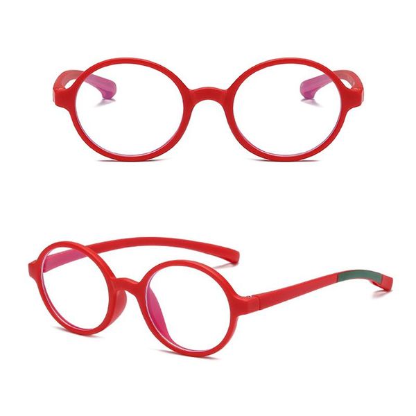 

children kids anti blue ray glasses silicone frame flat anti-radiation clear lens anti radiation eyeglasses for kids bes, White;black