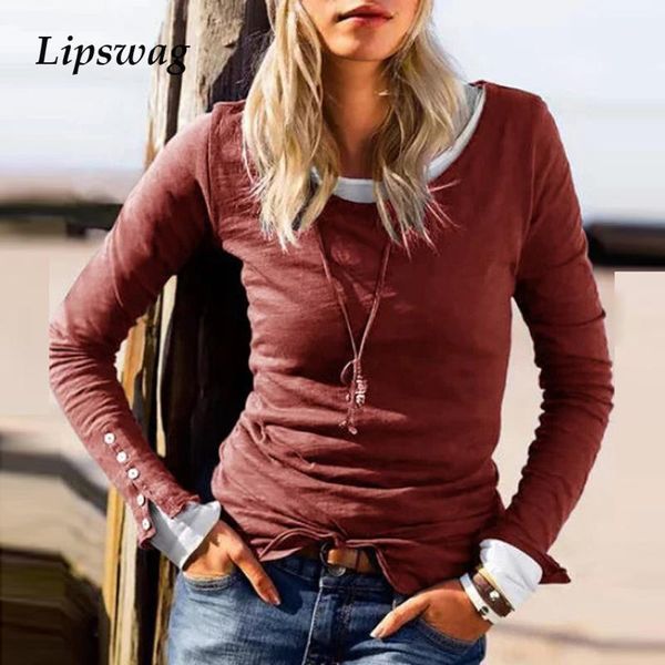 

elegant button long sleeve women blouse shirts autumn solid o neck harajuku pullover ladies retro plus size blouses blusa1, White