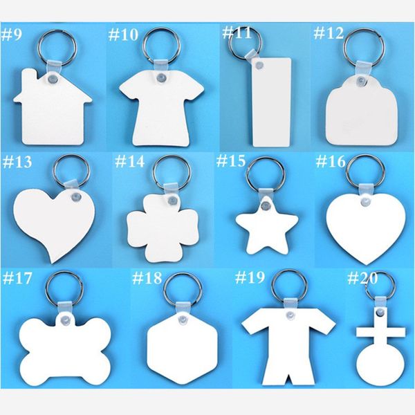 

blank sublimation keychain key chain holder mdf wood double sides thermal transfer heat printing diy p keyring pendants gifts e120302