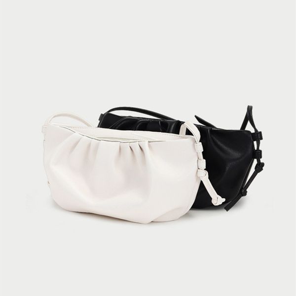

coated leather 2020 new vintage casual ball sack crossbody female bag solid zipper