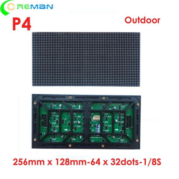 

spanish p4 32x64 led matrix outdoor rgb led module hub75 smd1921 panel module 256x128mm