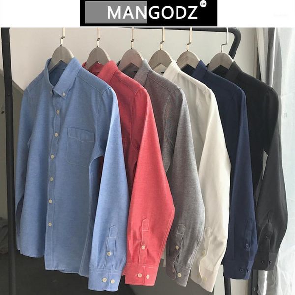 

oxford shirts for men casual solid long sleeve shirt japanese chemise homme loose harajuku camisa masculina hip hop streetwear1, White;black