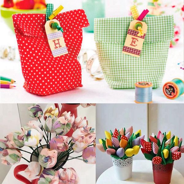 

fengreise 50x50cm 7pcs напечатанные хлопчатобумажные ткани ткани швейные стеганые ткани diy ремесел поставки ремесел материалов аксессуары j