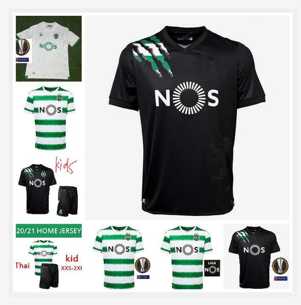 

20-21 sporting cp lisbon 2020 soccer 29 luiz phellype jersey 4 sebastian coates 9 luciano vietto jovane sporar acuna football shirt kits, Black;yellow