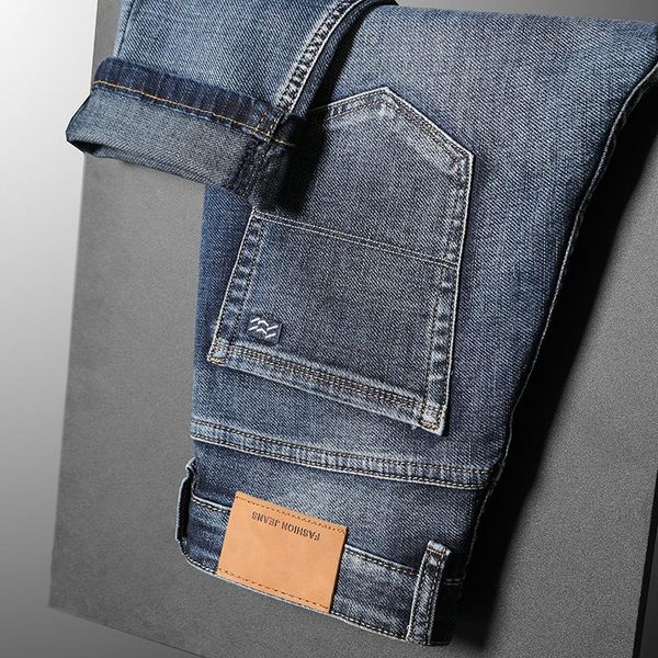 

male jeans men homme jean vaqueros hombre classic denim pants slim stretch men's plus size 40 trousers jogger business,1612-1613, Blue