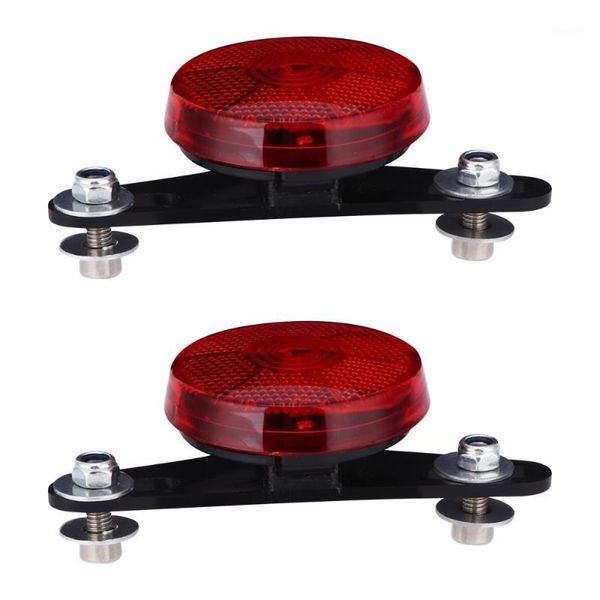 

bike lights 2pcs bicycle rear shelf taillight multi-function flashing warning light practical signal lamp for use (red)1