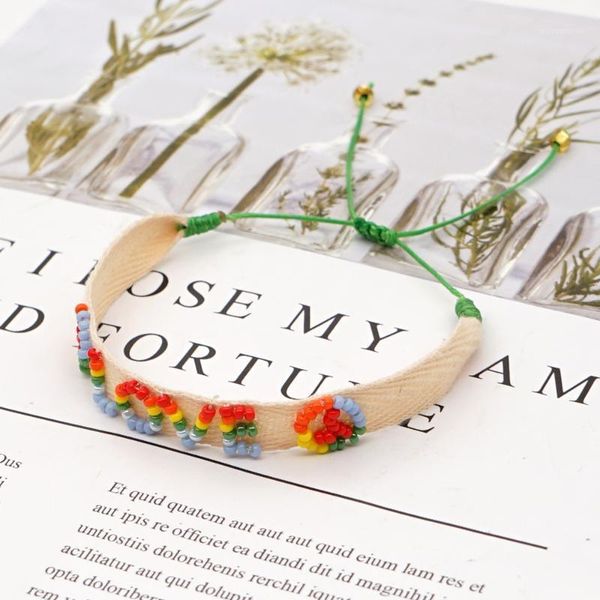 

bracelet for women jewelry miyuki bracelets girl jewellery handmade rainbow letter jewellery 2021 wholesale pulsera1, Golden;silver
