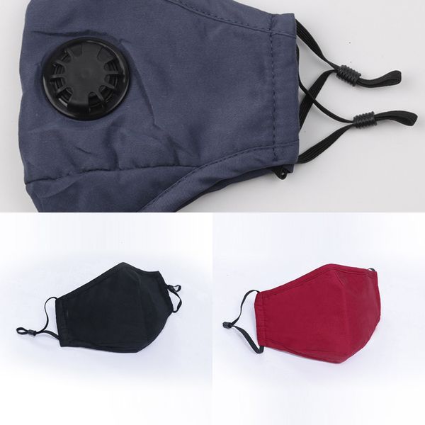 

u1ryku washable reusable pm2.5 dustproof party face mask breathing with valve cotton anti-dust fog protective masks 1 n