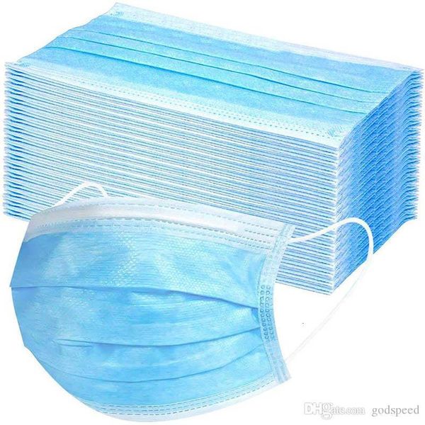 

masks layer ear-loop face mouth cover 3-ply 3 non-woven disposable dust mask soft breathable outdoooutlet3q57