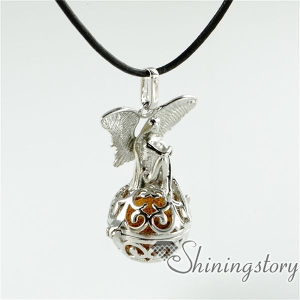 

openwork wholesale essential oil locket natural lava stone aromatherapy necklace