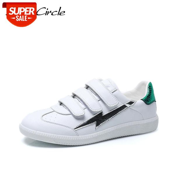 

smile circle spring white sneakers women leather sequins flat platform shoes girl casual shoes a9a8107-3 #6m2k