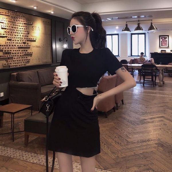 

wholesale 2021 new spring selling womens fashion casual dress bw19 drop shipping good quality, Black;gray