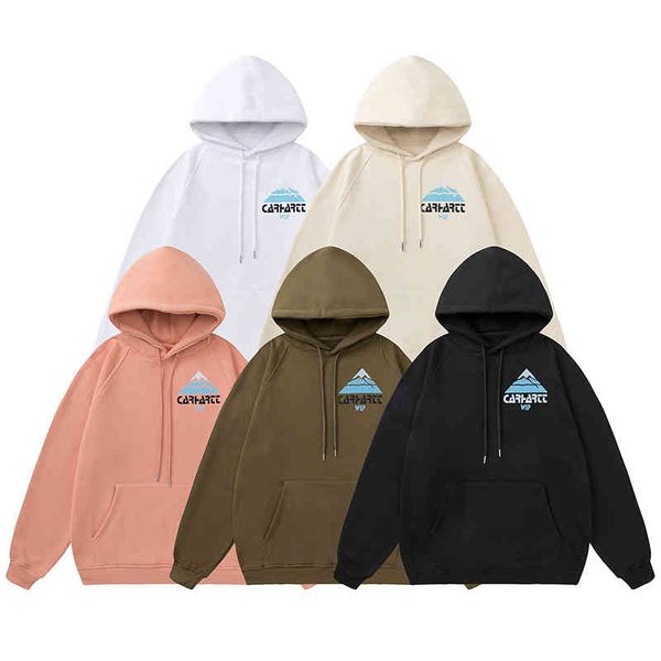 

autumn and winter new letter printed hoodie men's women's plush loose, Black