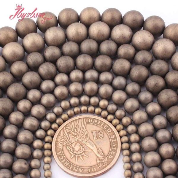 

2,3,4,6,10mm frost matte round light gold hematite natural stone beads for diy necklace bracelet jewelry making 15"jllupd
