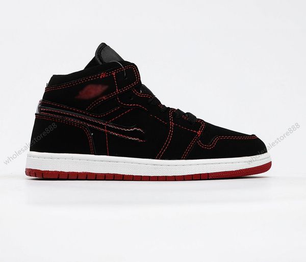 

2021 basketball shoes 1 high boys and girls jumpman 1 in light soot black