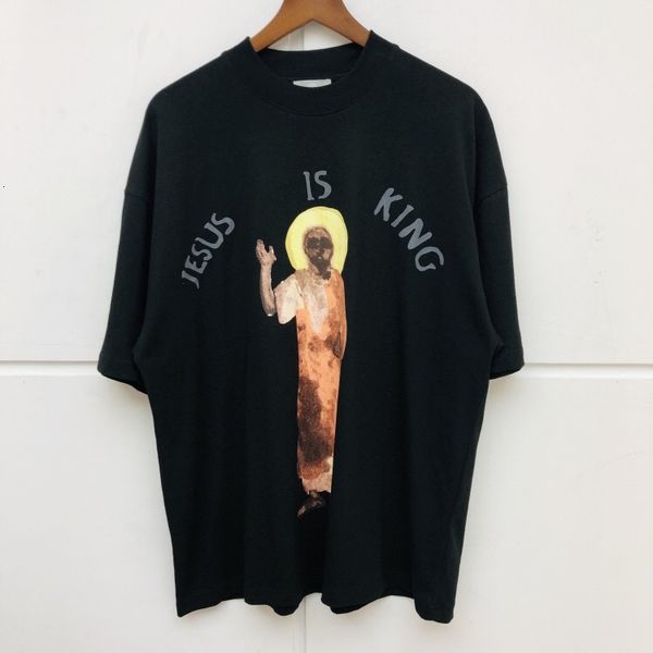 

men 2021 new luxury jesus is hip shirt skateboard street cotton t-shirts kenye s-xxl # n204 apsx, White;black
