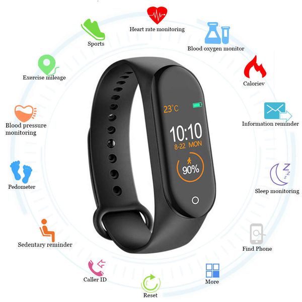 

men's and women's bluetooth smart wristband, intelligent sports health watchbgt