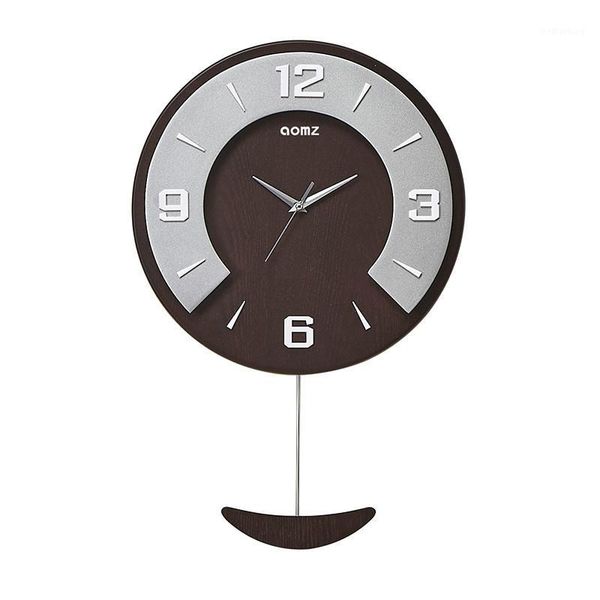 

wall clocks modern large clock wood vintage living room watch household pendulum decor silent nordic design klok gift sc3271