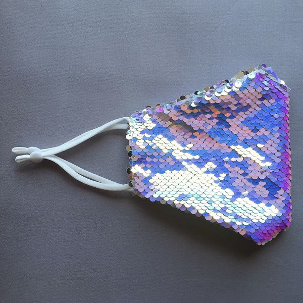 

washable fashion protective dustproof bling sequin windproof reuse face mask elastic earloop mouthcnk49i