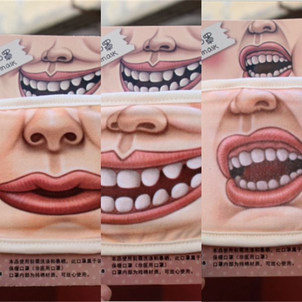 

dhl mask creative funny face printing adults cotton summer sunproof outdoor dustproof cycl yvpb