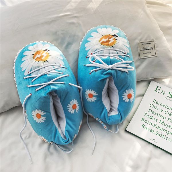 

35-43 warm home slippers women winter slippers bread bedroom shoes indoor snug home sneakers house shoes y1124, Black