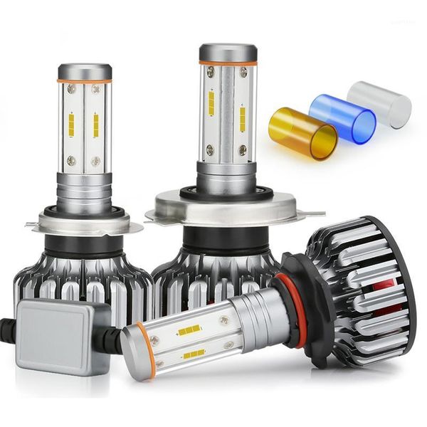 

car headlight h4 led bulbs 4 sides csp chip h7 h11 h8 h9 9005 9006 3 colors fog light h7 h3 h1 3000k 6000k 8000k 12v car lights1