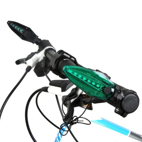 

bike lights 1 pair cycle warning handlebar grips bicycle handle bar with led light waterproof lamp