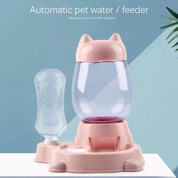 

2.2l pet automatic feeder dog cat drinking bowl for dogs water drinking feeder cat feeding large capacity dispenser pet dog2