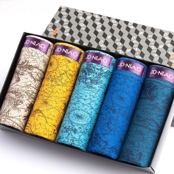 

5pcs/lot male panties cotton men's underwear boxers breathable man trunk boxer solid underpants comfortable brand shorts 55258 y200415, Black;white