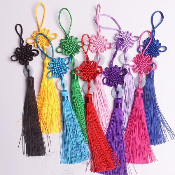 

3pc chinese knots peace jade tassel fringe jewelry curtain making decorative accessories diy key bag trim tassels craft pendant h sqcnib