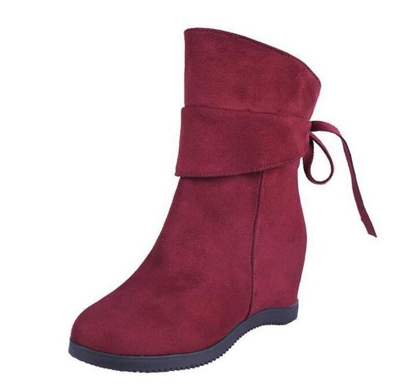 

boots ladies fashion high-heeled elegant shose cancise pumps winter soft and comfortable warm wedges women shoes, Black