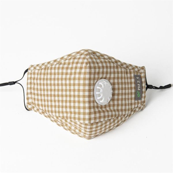 

with valve pm2.5 plaid anti-fog breathable mask washable adjustable cotton facial cover so e7wpkr3f