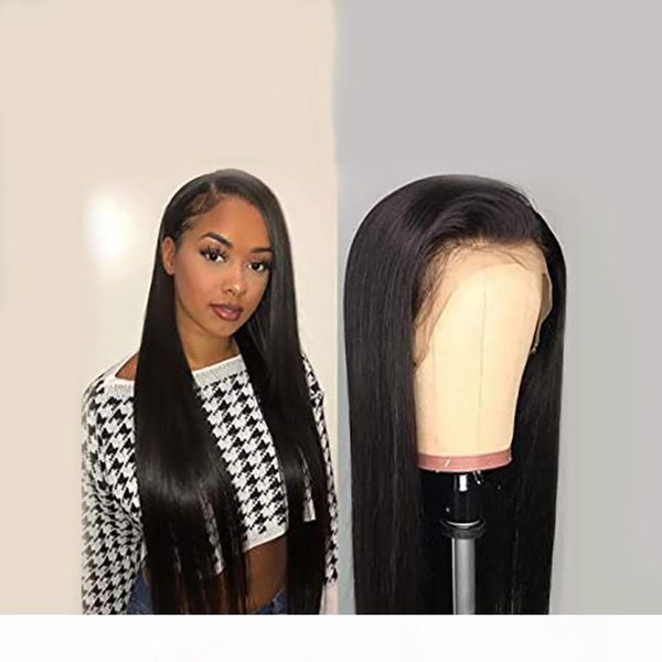 

150% density straight lace frontal wigs with pre plucked hairline brazilian malaysian peruvian indian virgin human hair full lace wigs, Black;brown