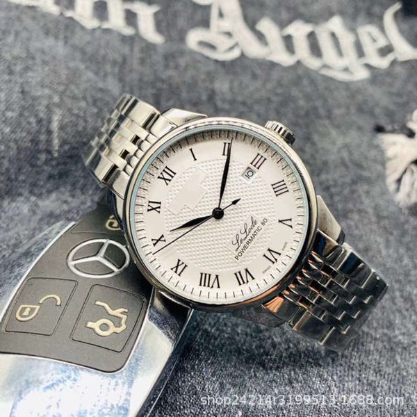 

steel automatic tiangao mechanical t41 duanli lockeau belt waterproof men's fine 316 steel belt watch abg5, Slivery;brown