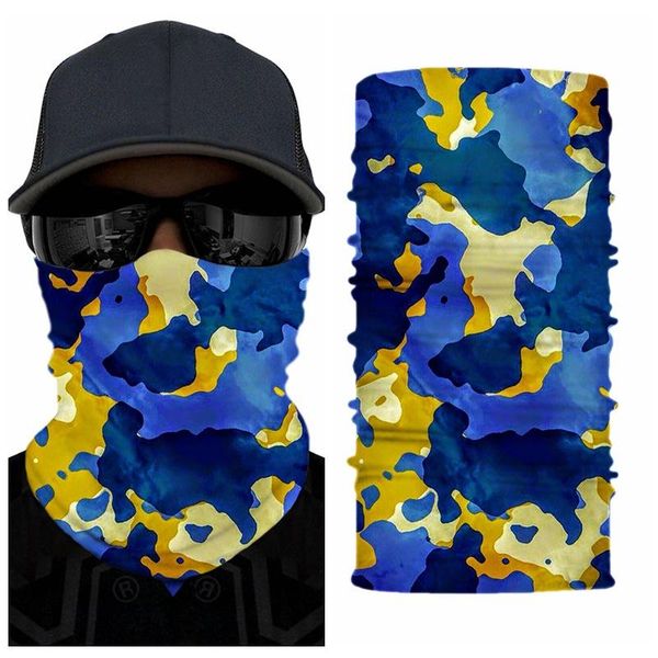 

scarves outdoor sports windproof face cover camouflage headscarf easy to clean magic scarf men cloth bandana neck warm, Blue;gray