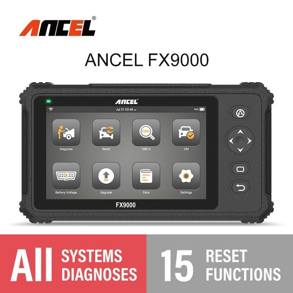 

ancel fx9000 obd2 car obd scanner tool professional wifi full system android tablet with immo tpms airbag engine epb