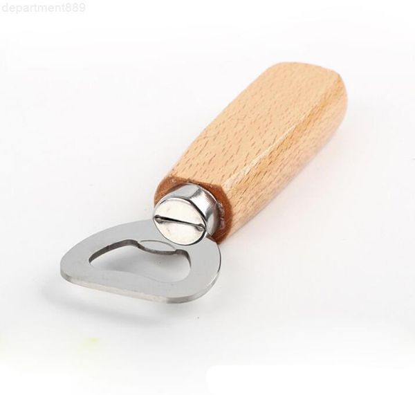 

kitchen tools wooden handle beer openers bar soda bottle cap opener wine tool