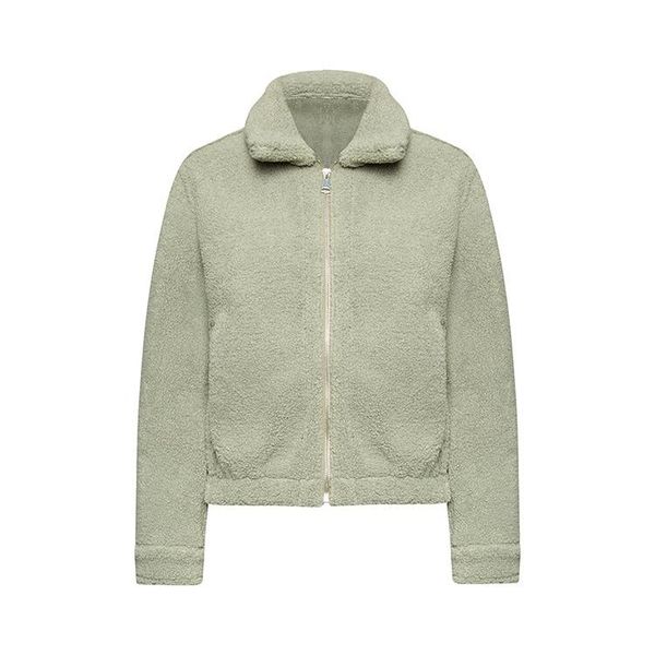 

women's wool & blends 2021 autumn/winter in europe and the green plush brief paragraph small coat leisure contracted a undertakes to 08, Black