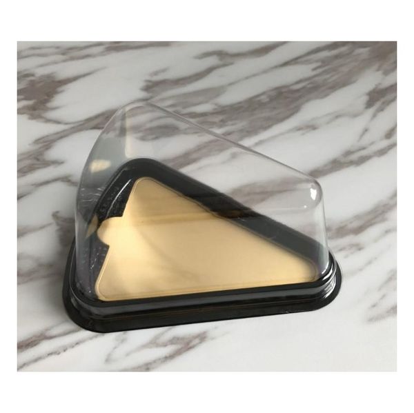 

new arrival plastic clear disposable cake box single individual 8 inch triangle cake boxes foo jllqra lajiaoyard