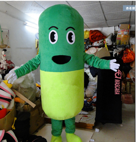 

mascot costumes mascot daily pill capsules mascot costume size cartoon pill theme anime costumes carnival fancy dress costume, Red;yellow