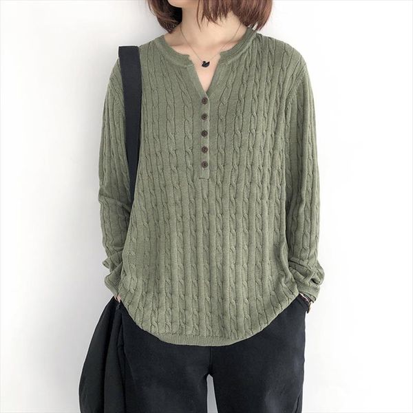 

women v neck sweater knit casual pullover 2020 spring autumn loose thin long sleeve solid color basic fashion women sweater, White;black