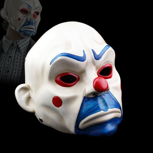 

hanzi_masks high-grade resin joker bank robber mask clown batman dark knight halloween prop masquerade party costume fancy