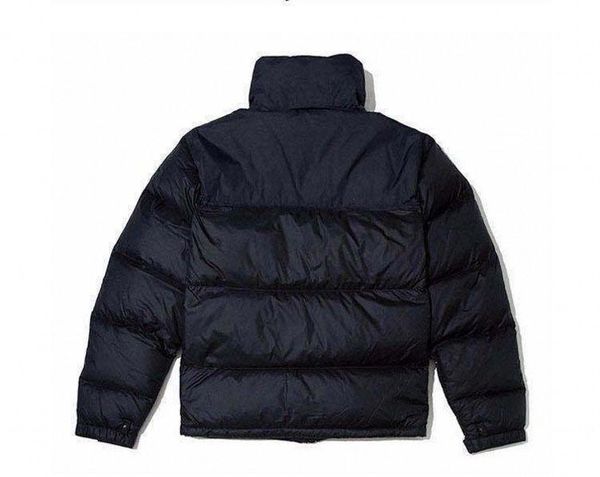

men women classic casual double faced cotton jacket coats mens outdoor warm feather winter jacket coat outwear fenid gc down jacket, Black