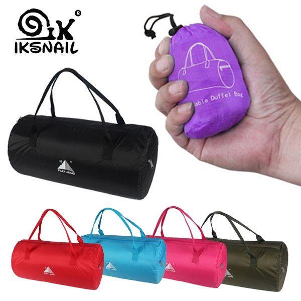 

iksnail sport travel gym bag folding waterproof bags for portable 18l big capacity outdoor sporting tote for men women sport bag