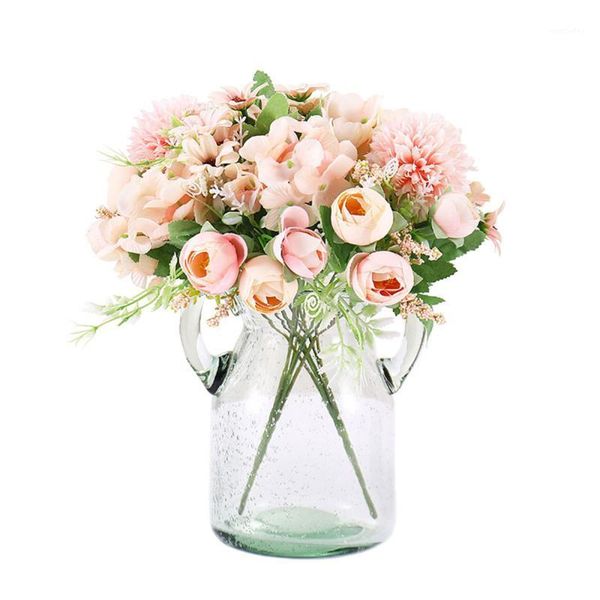 

decorative flowers & wreaths living room bouquet plastic fake flower shooting props artificial decorations home decoration holding flowers1